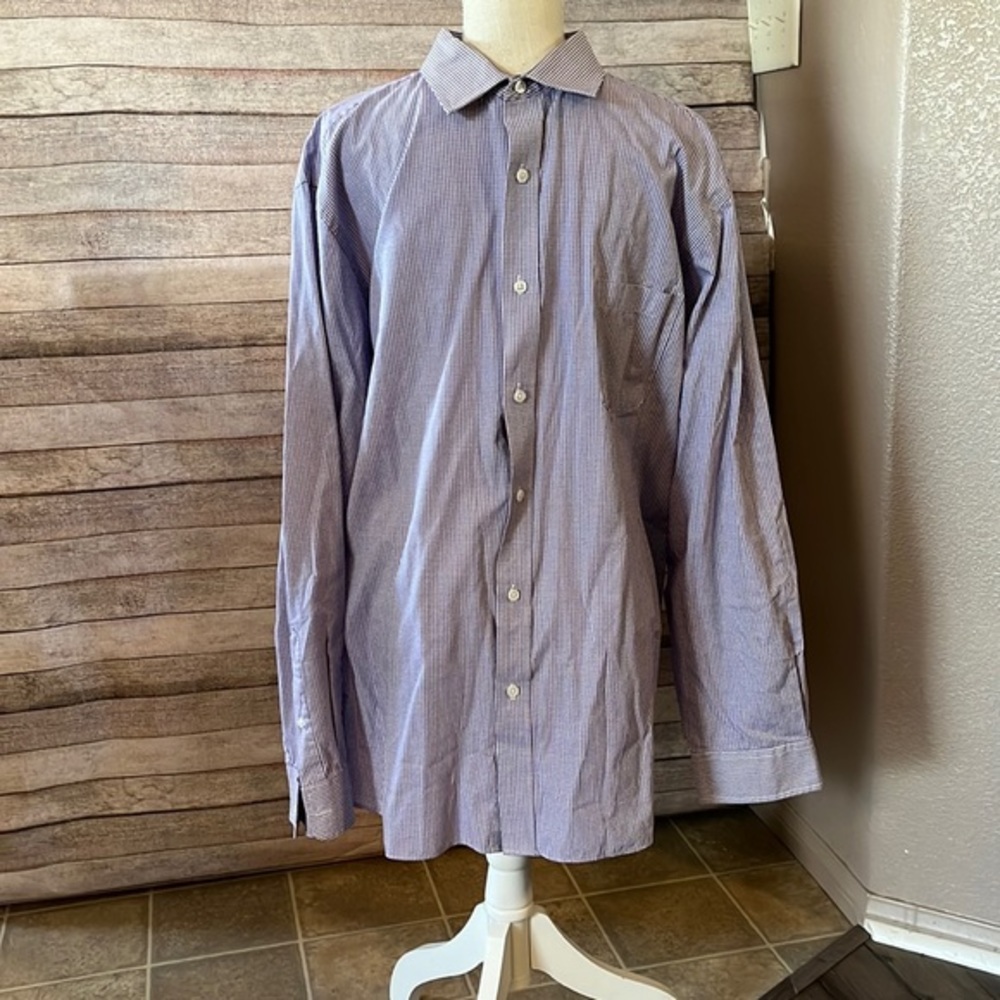 Croft & Barrow Men’s Long Sleeve Easy Care Dress Shirt Size 18 1/2” (36/37)